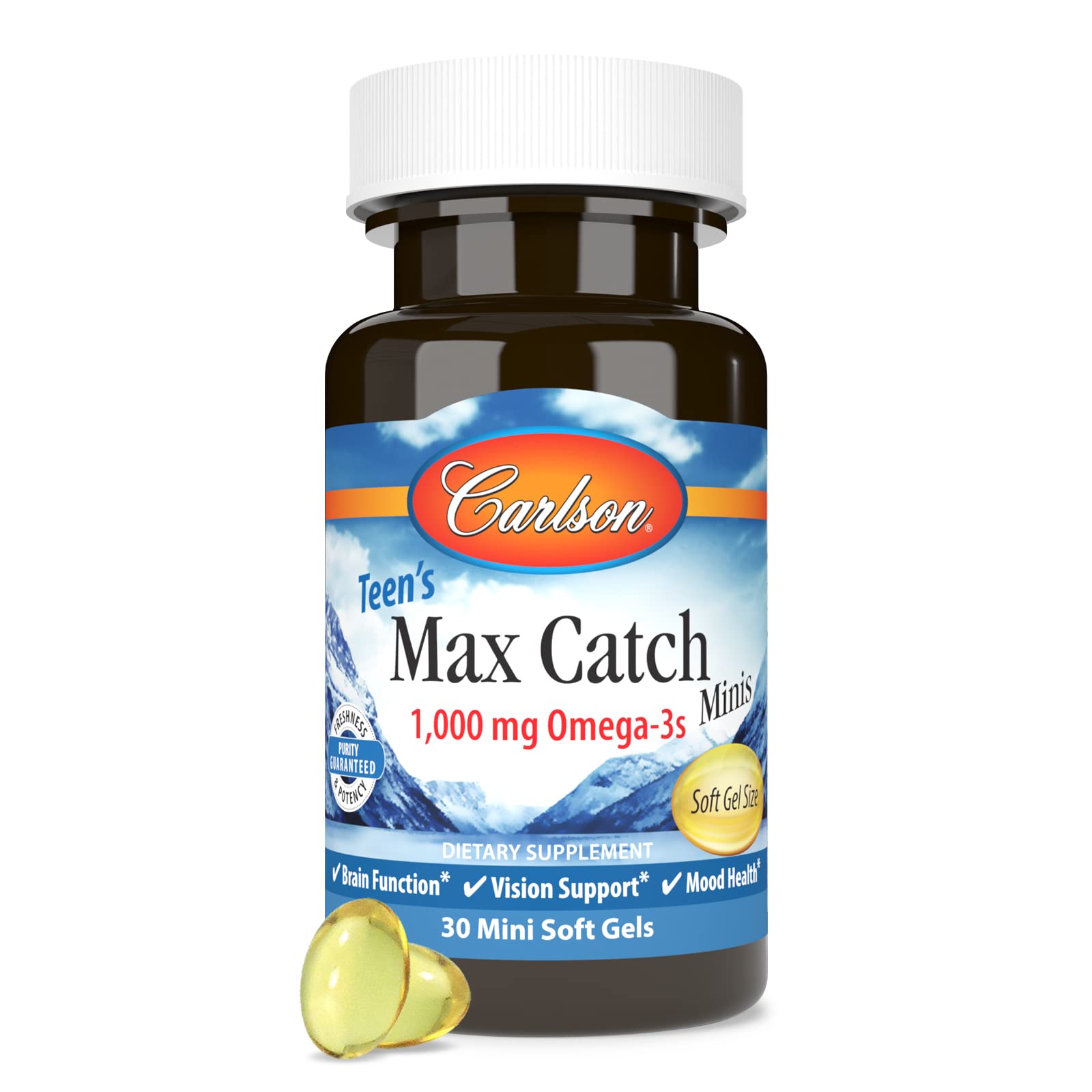 Foto 5 | Suplemento Carlson Teen's Max Catch Minis 30 Cápsulas Blandas - Venta Internacional.