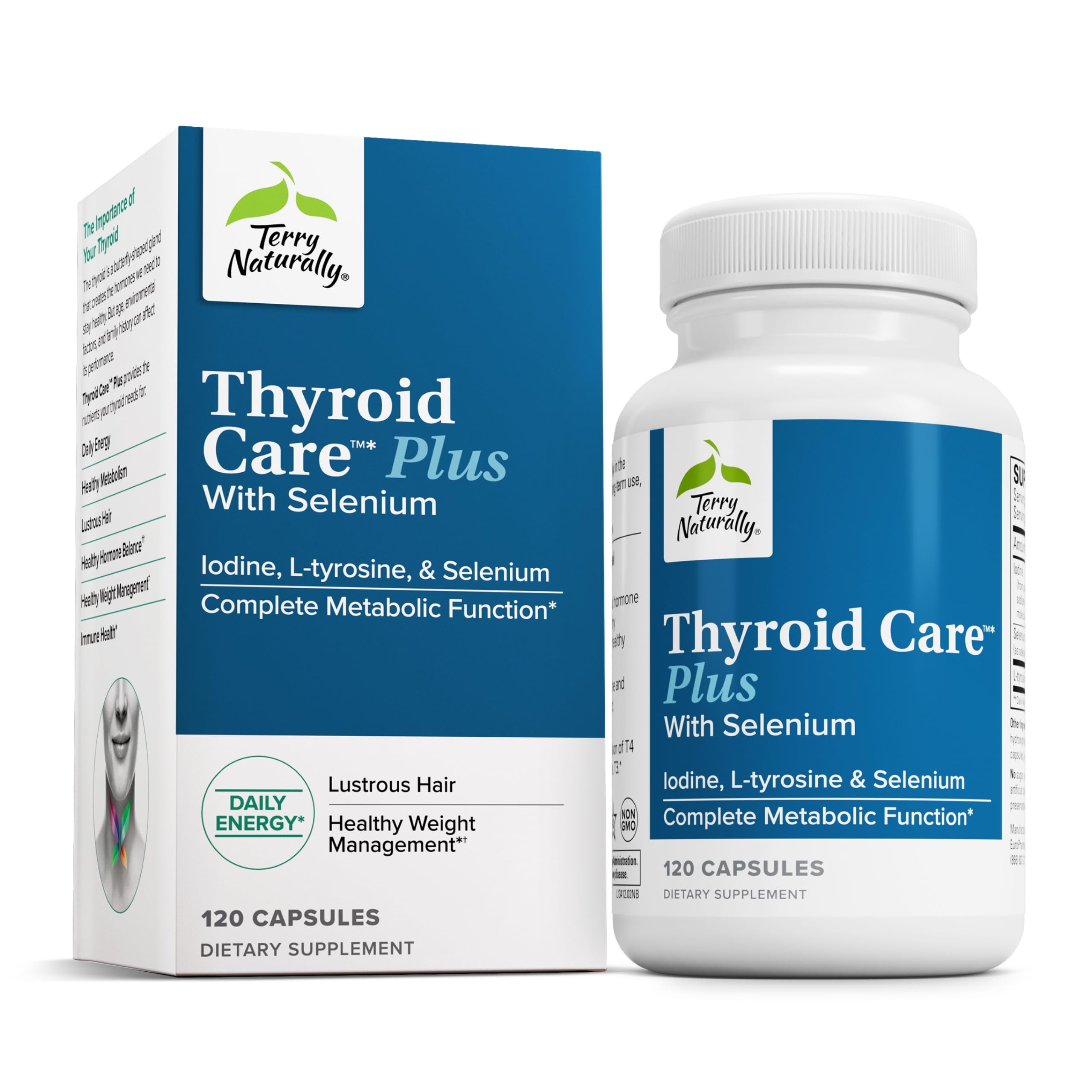 Foto 2 pulgar | Suplemento Terry Naturally Thyroid Care Plus 120 Cápsulas - Venta Internacional.