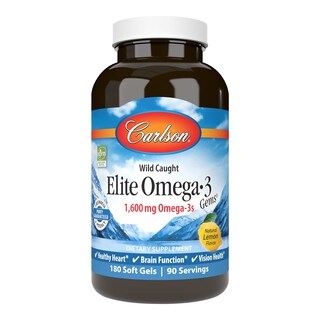 Foto 1 | Suplemento Carlson Elite Omega-3 Gems 1600 Mg En Gel Blando 180 - Venta Internacional.