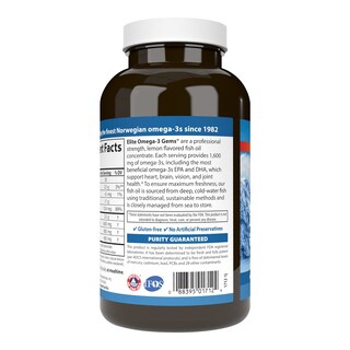 Foto 3 | Suplemento Carlson Elite Omega-3 Gems 1600 Mg En Gel Blando 180 - Venta Internacional.