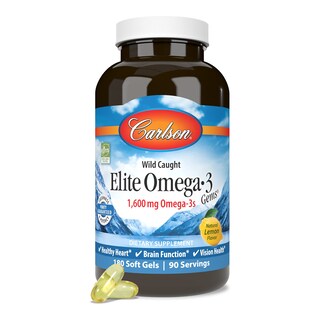Foto 5 | Suplemento Carlson Elite Omega-3 Gems 1600 Mg En Gel Blando 180 - Venta Internacional.