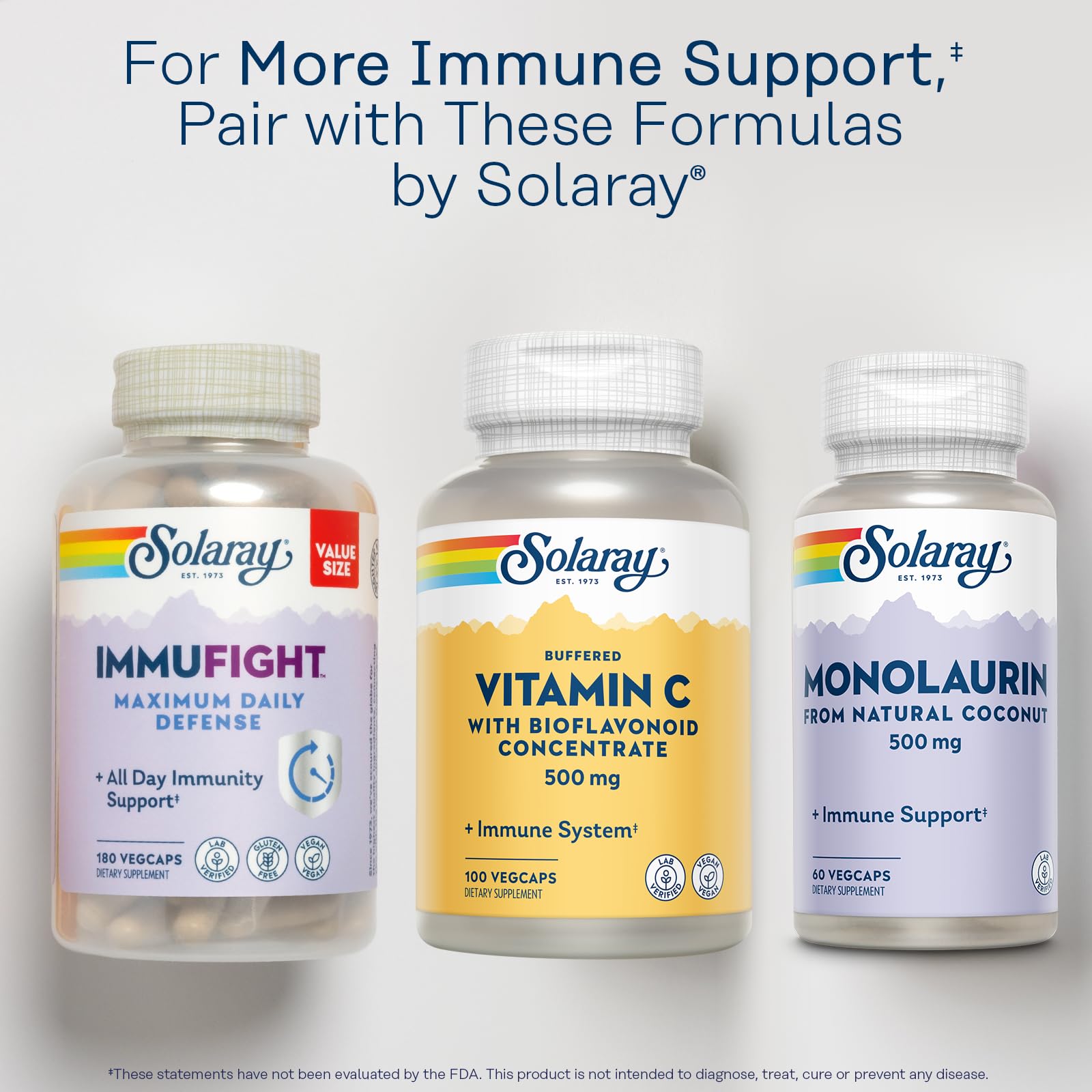 Foto 6 | Suplemento Solaray De Vitamina C Tamponada, 500 Mg, 100 Cápsulas Vegetales - Venta Internacional.