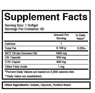 Foto 3 | Suplemento De Aceite Mct Keto Zone Del Dr. Colbert De Divine Health, 1000 Mg - Venta Internacional.