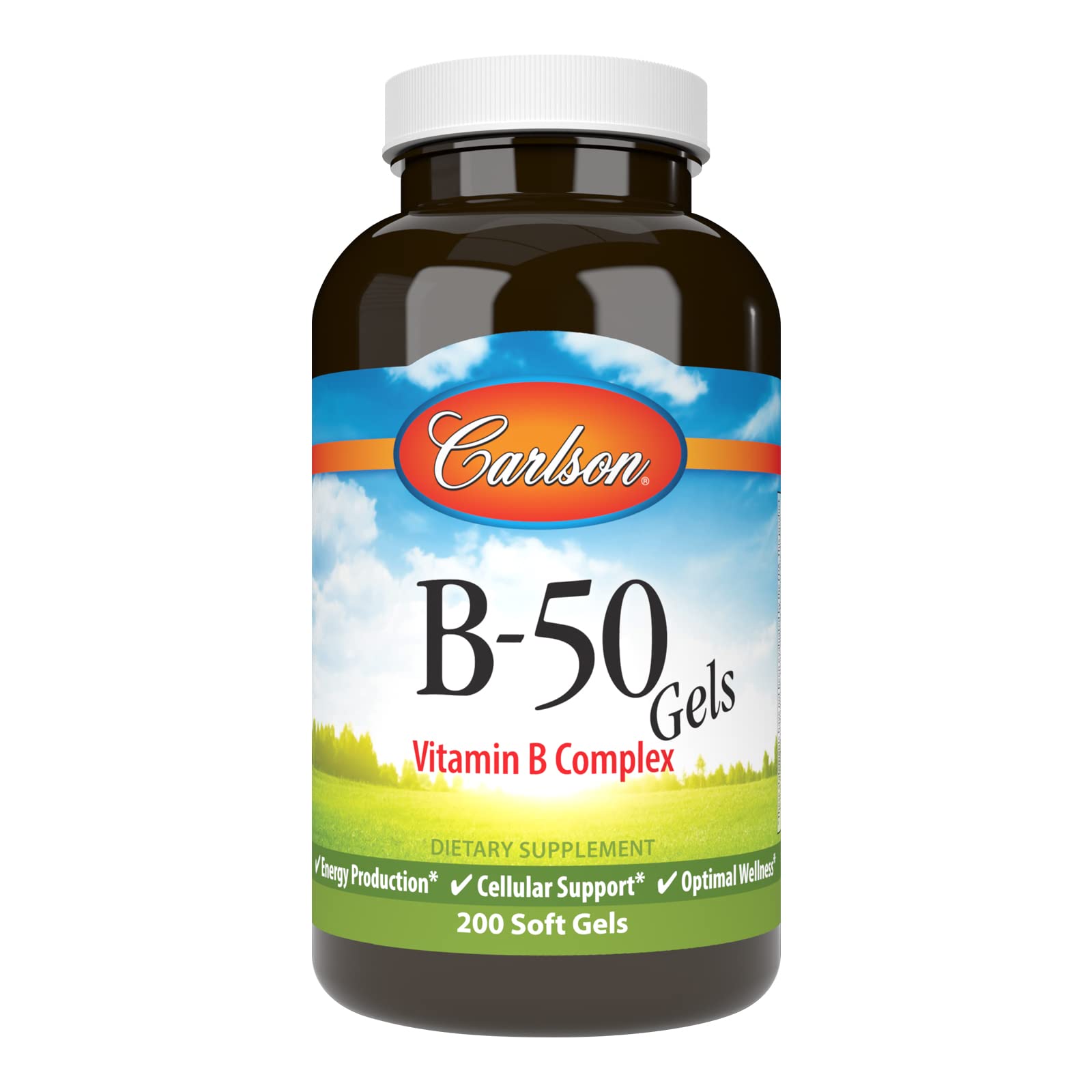 Foto 2 pulgar | Suplemento Carlson B-50 Gels, Complejo De Vitamina B, 200 Cápsulas Blandas - Venta Internacional.