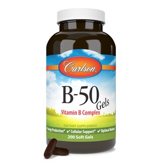 Foto 5 | Suplemento Carlson B-50 Gels, Complejo De Vitamina B, 200 Cápsulas Blandas - Venta Internacional.