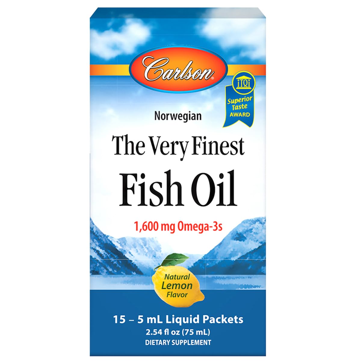 Foto 3 pulgar | Aceite De Pescado Carlson The Very Finest 1600 Mg Omega-3 15 Paquetes - Venta Internacional.