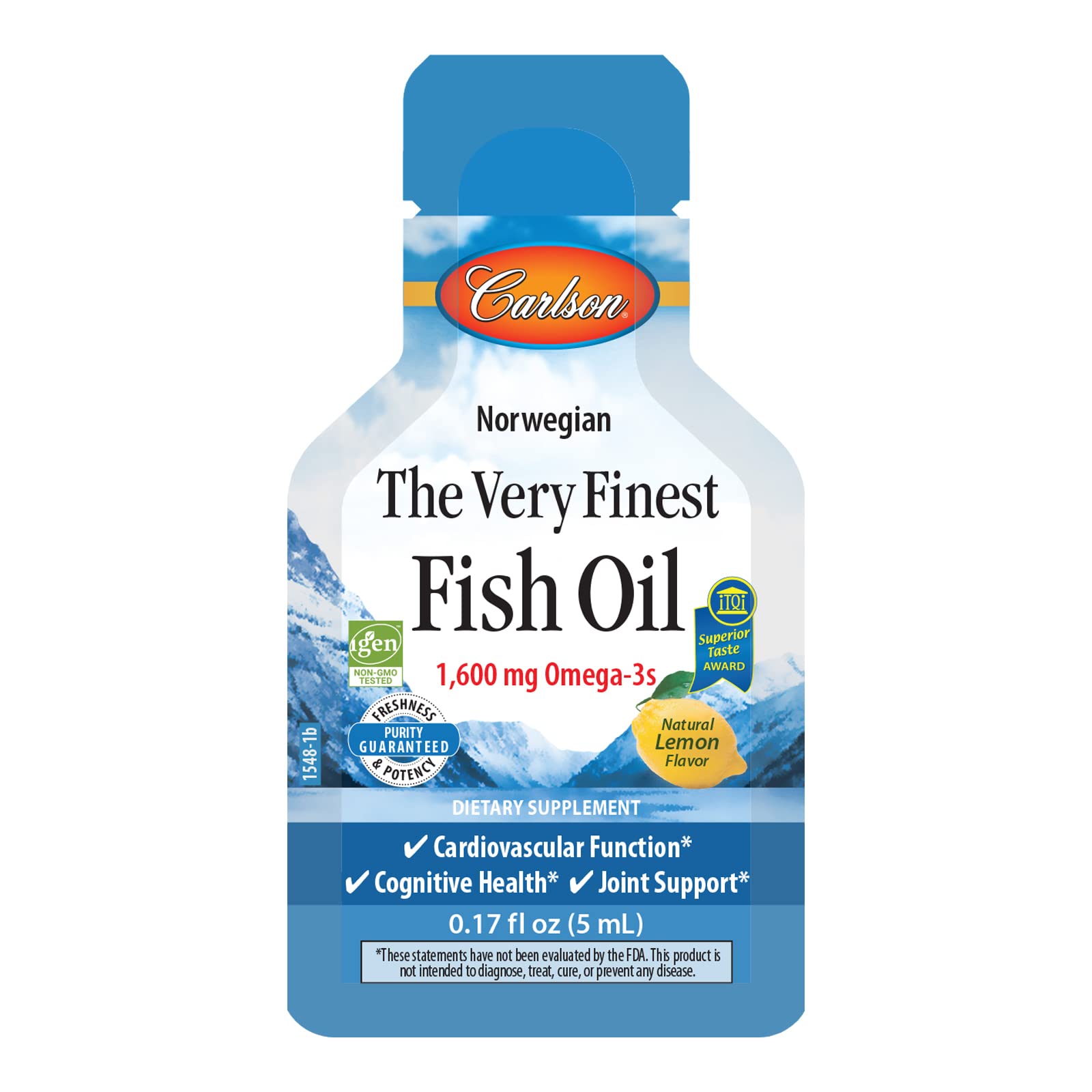 Foto 7 pulgar | Aceite De Pescado Carlson The Very Finest 1600 Mg Omega-3 15 Paquetes - Venta Internacional.
