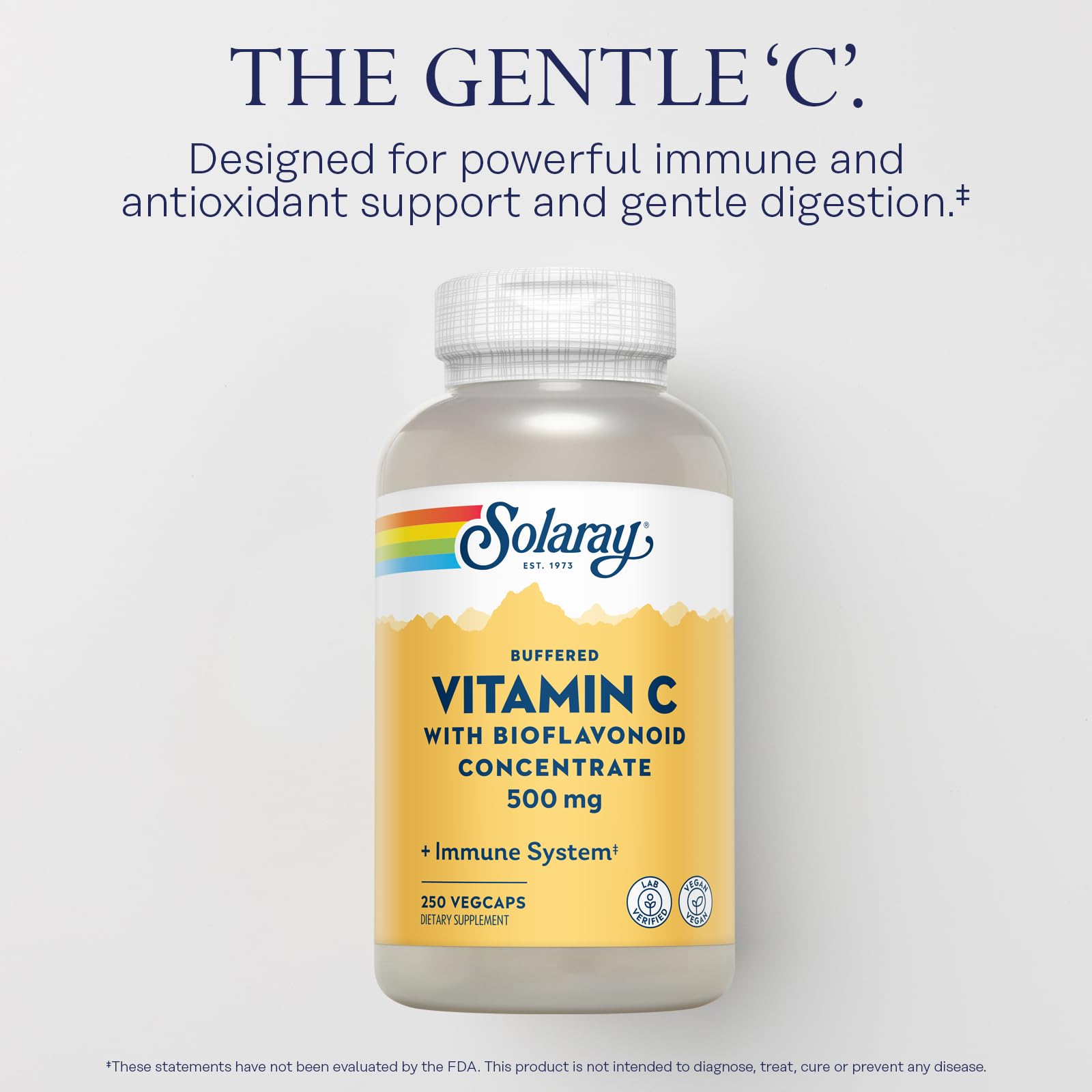 Foto 4 pulgar | Suplemento Solaray De Vitamina C Tamponada, 500 Mg, 250 Cápsulas Vegetales - Venta Internacional.