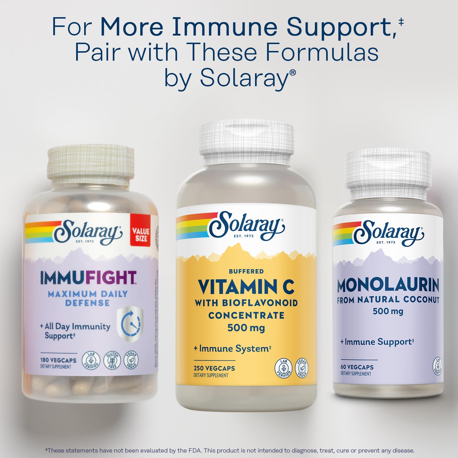 Foto 6 | Suplemento Solaray De Vitamina C Tamponada, 500 Mg, 250 Cápsulas Vegetales - Venta Internacional.