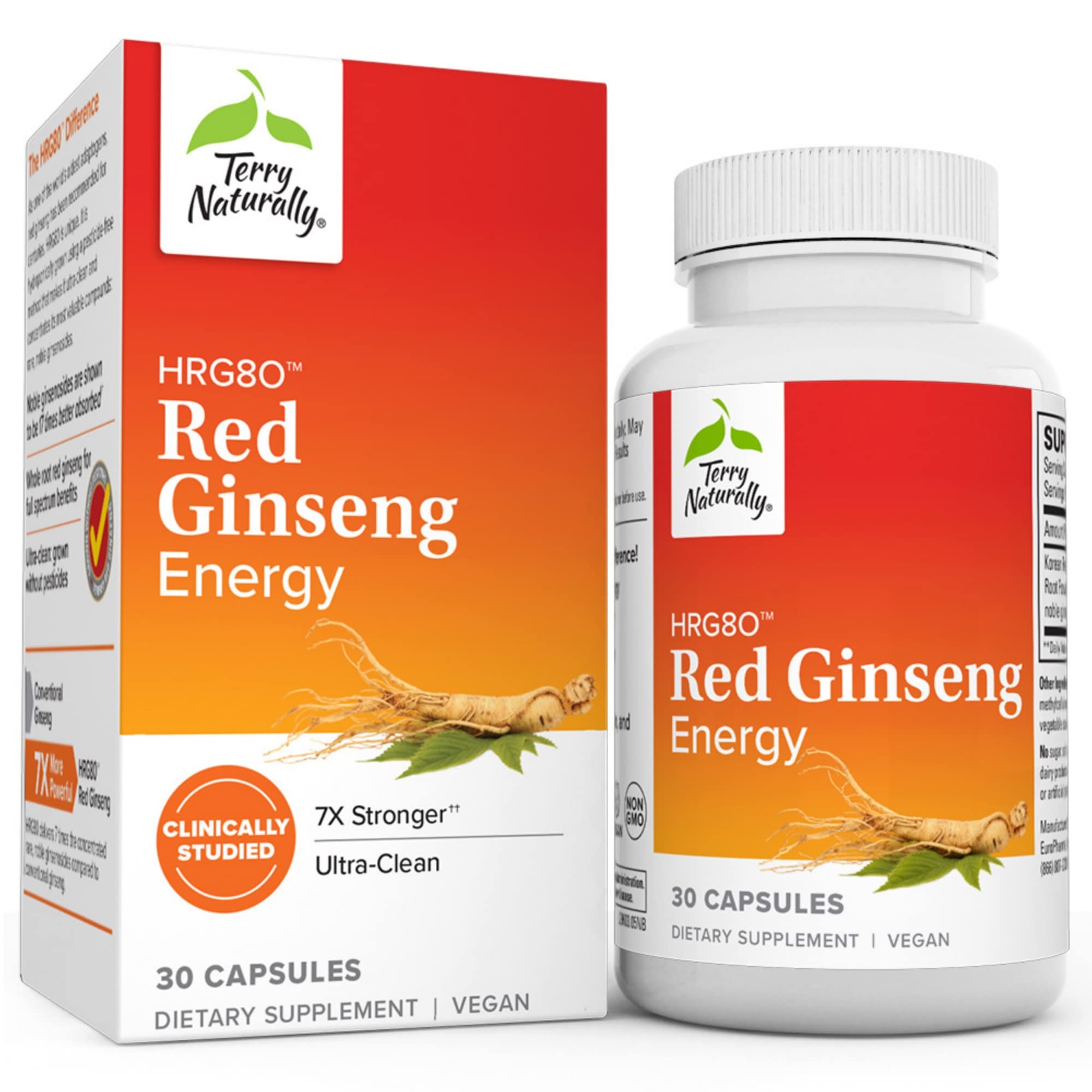 Foto 2 pulgar | Suplemento Terry Naturally Hrg80 Red Ginseng Energy 30 Cápsulas - Venta Internacional.
