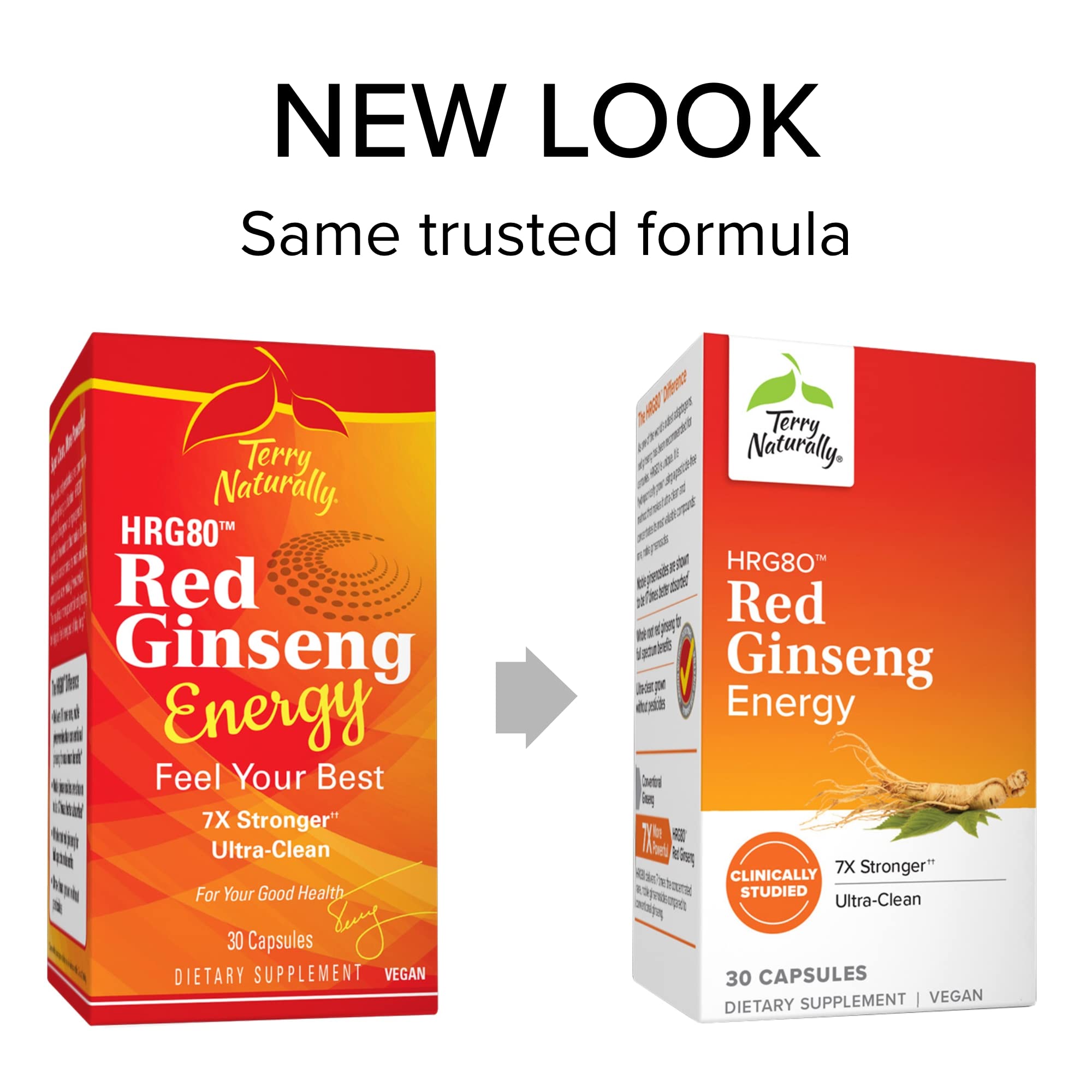 Foto 4 pulgar | Suplemento Terry Naturally Hrg80 Red Ginseng Energy 30 Cápsulas - Venta Internacional.