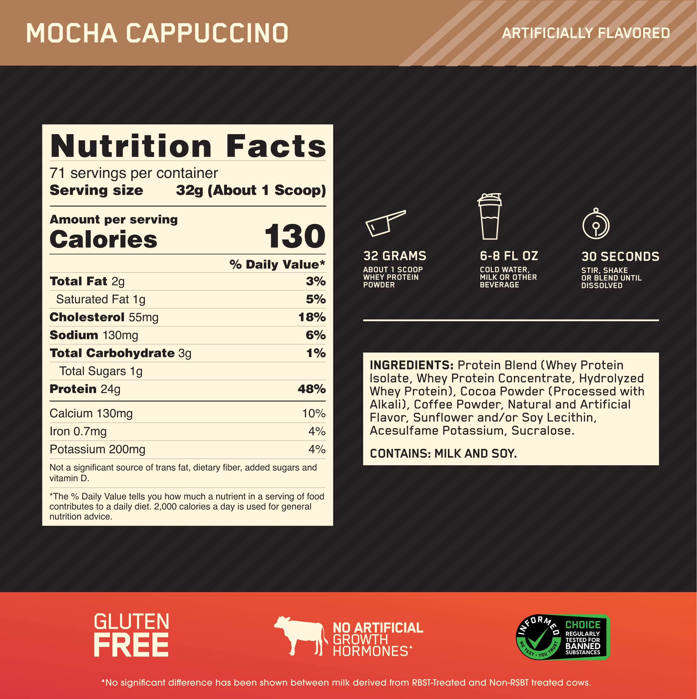 Foto 4 pulgar | Proteína De Suero En Polvo Optimum Nutrition Gold Standard 100% - Venta Internacional.