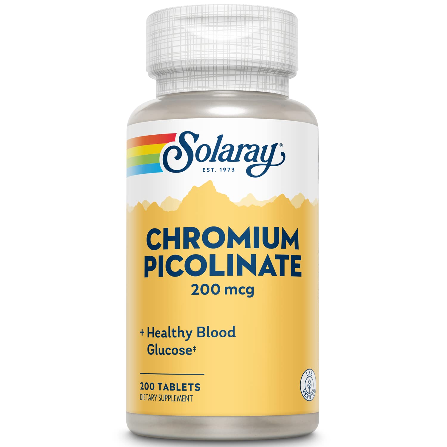 Foto 1 | Suplemento Solaray De Picolinato De Cromo, Tabletas De 200 Mcg, 200 Unidades - Venta Internacional.