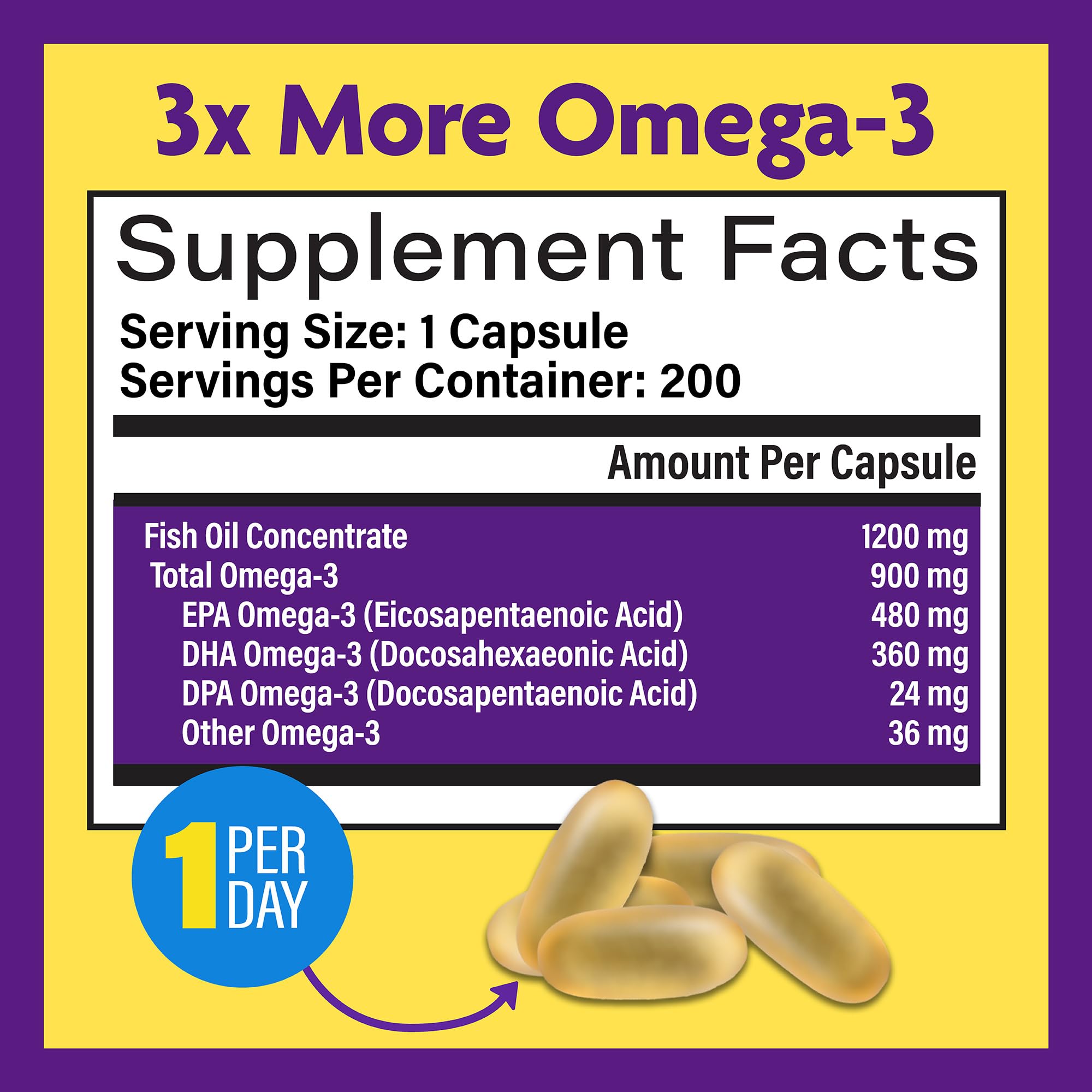 Foto 4 pulgar | Suplemento Innovixlabs Triple Strength Omega 3 900 Mg 200 Cápsulas - Venta Internacional.