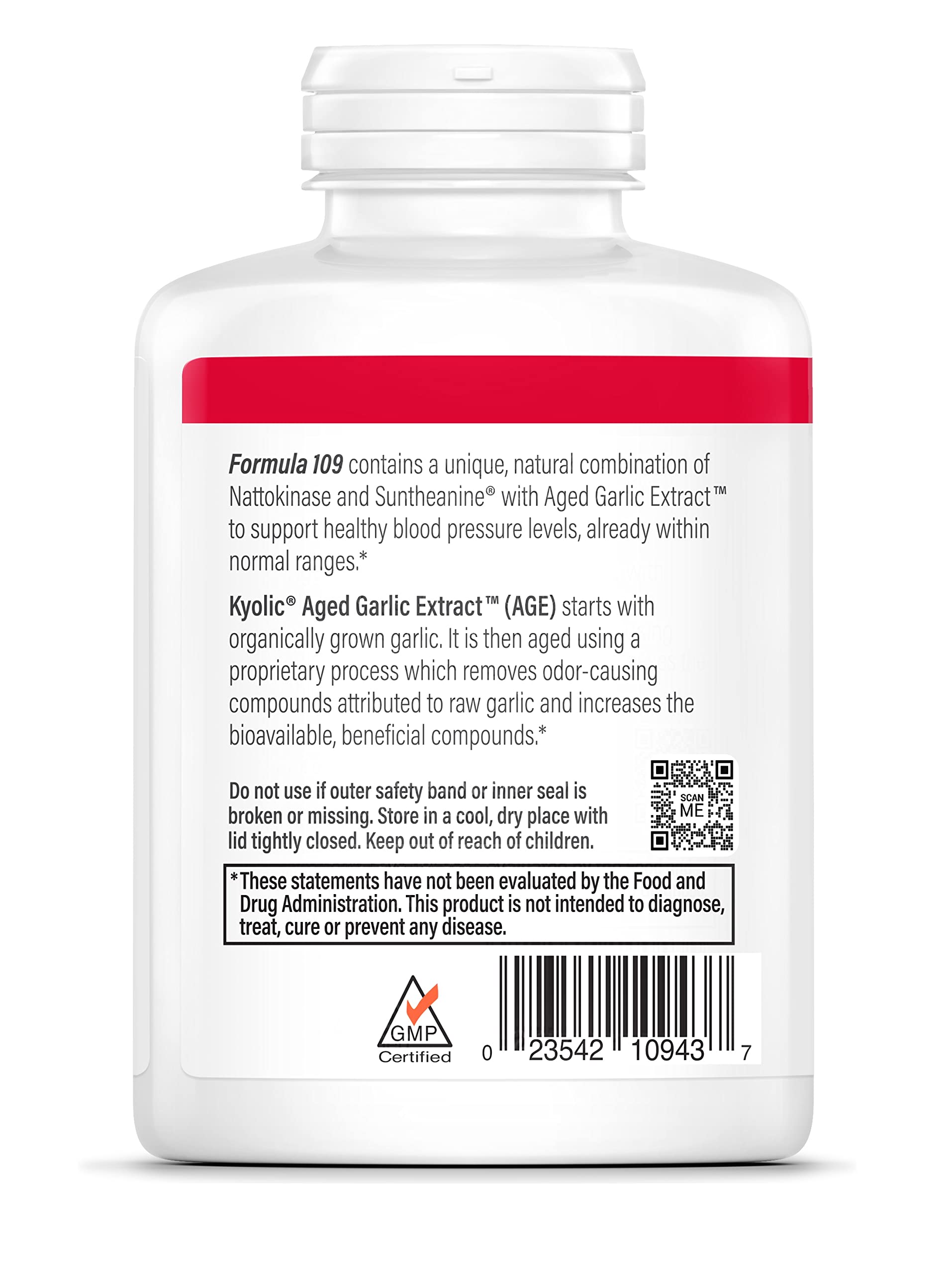 Foto 2 | Suplemento De Extracto De Ajo Envejecido Kyolic, Fórmula 109, 240 Cápsulas - Venta Internacional.