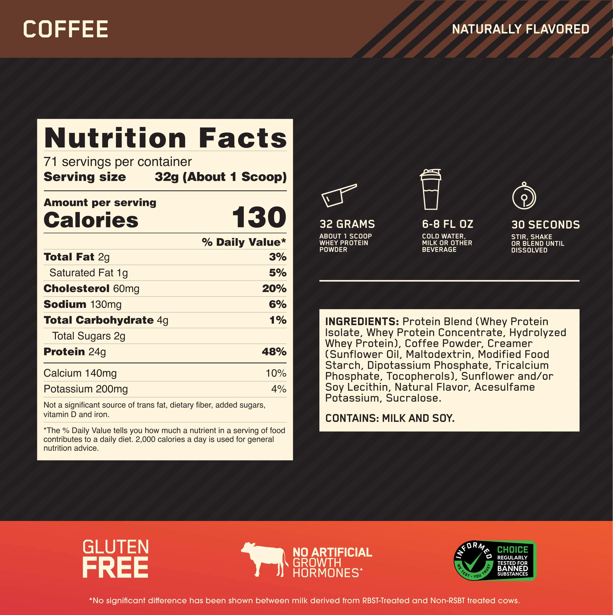 Foto 4 pulgar | Proteína En Polvo Optimum Nutrition Gold Standard 100% Whey 2,27 Kg - Venta Internacional.