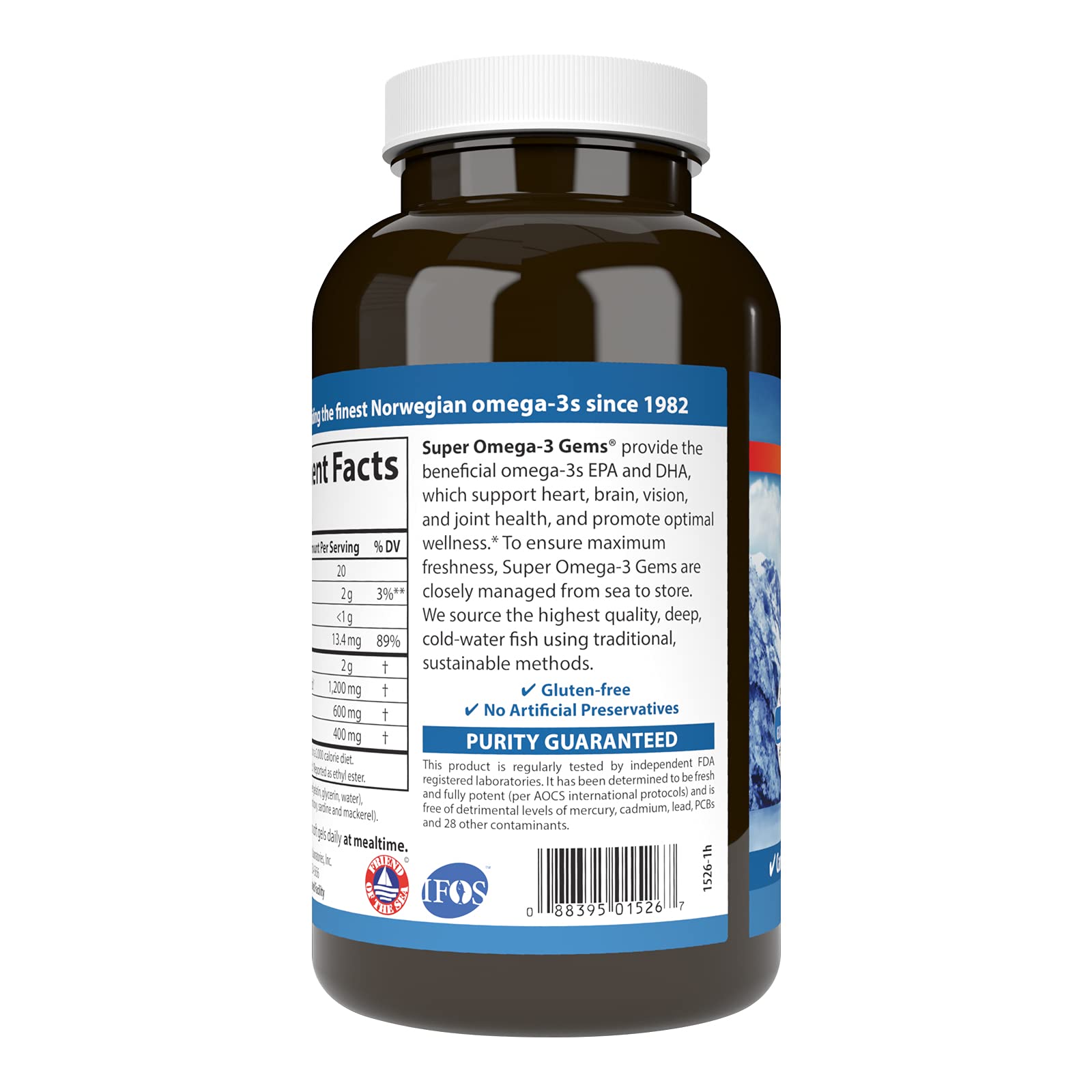 Foto 4 pulgar | Suplemento Carlson Super Omega-3 Gems 180 Cápsulas Blandas 1200 Mg - Venta Internacional.