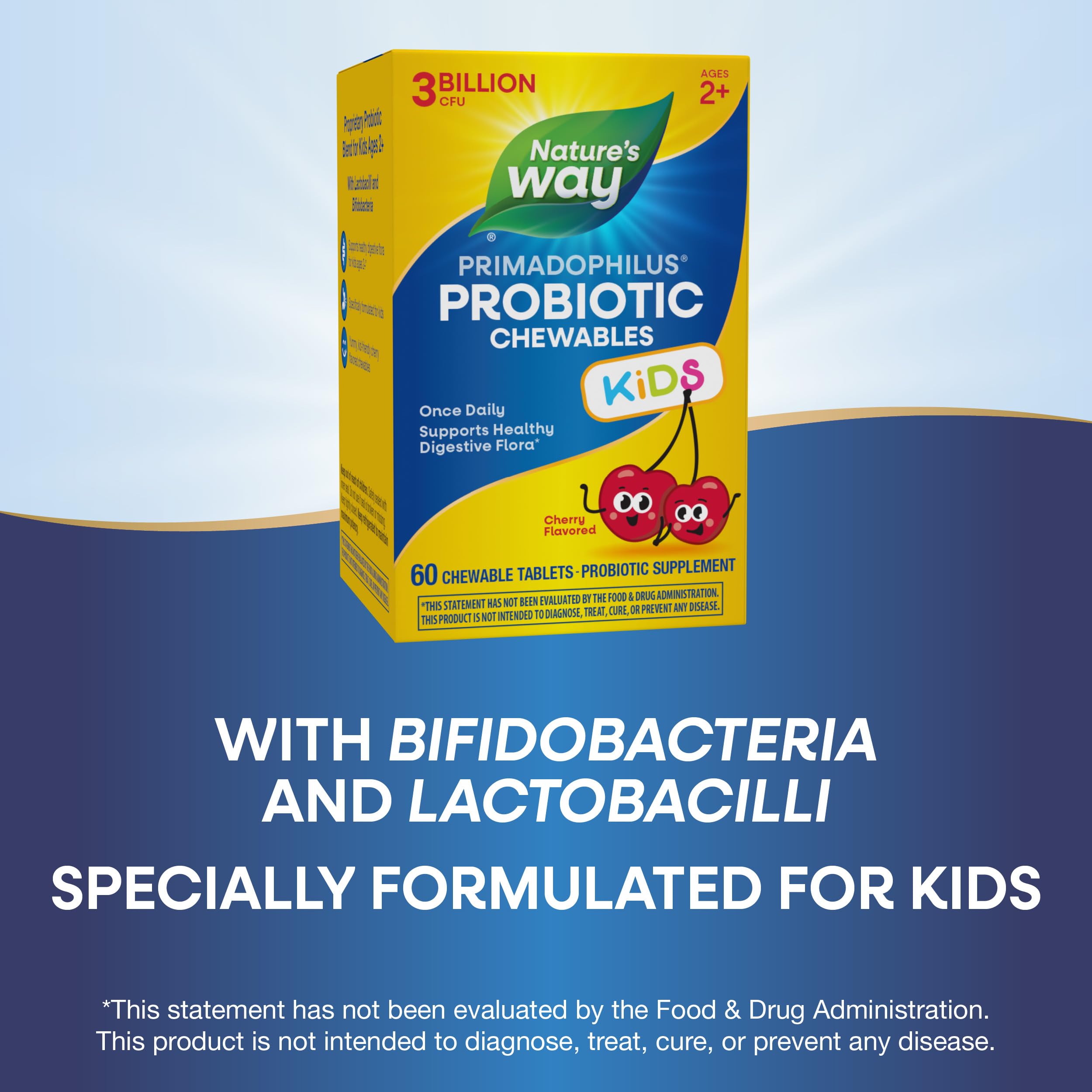 Foto 6 pulgar | Probióticos Masticables Nature's Way Primadophilus Kids 2+ 60u - Venta Internacional.