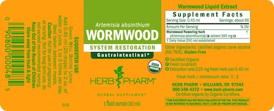 Foto 5 | Extracto Líquido Herb Pharm Wormwood Digestive System 30 Ml - Venta Internacional.