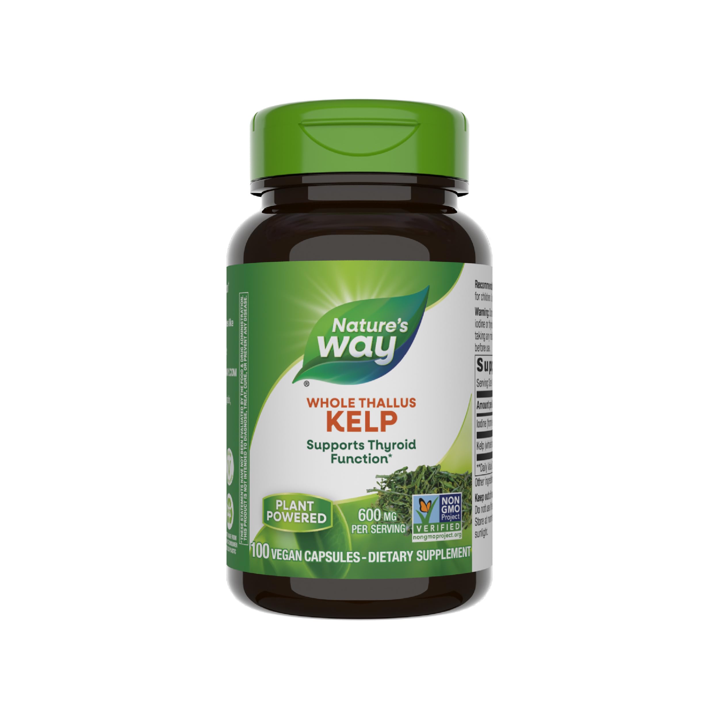 Foto 2 pulgar | Suplemento Nature's Way Kelp 600 Mg 100 Cápsulas - Venta Internacional.