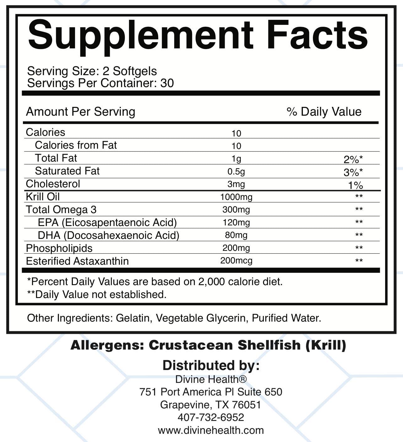 Foto 5 pulgar | Suplemento De Aceite De Krill Divine Health Dr. Colbert Md Living - Venta Internacional.