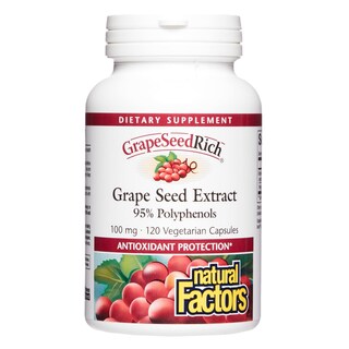 Foto 1 | Suplemento Natural Factors Con Semillas De Uva Ricas En Semillas De Uva, 120 Cápsulas - Venta Internacional.