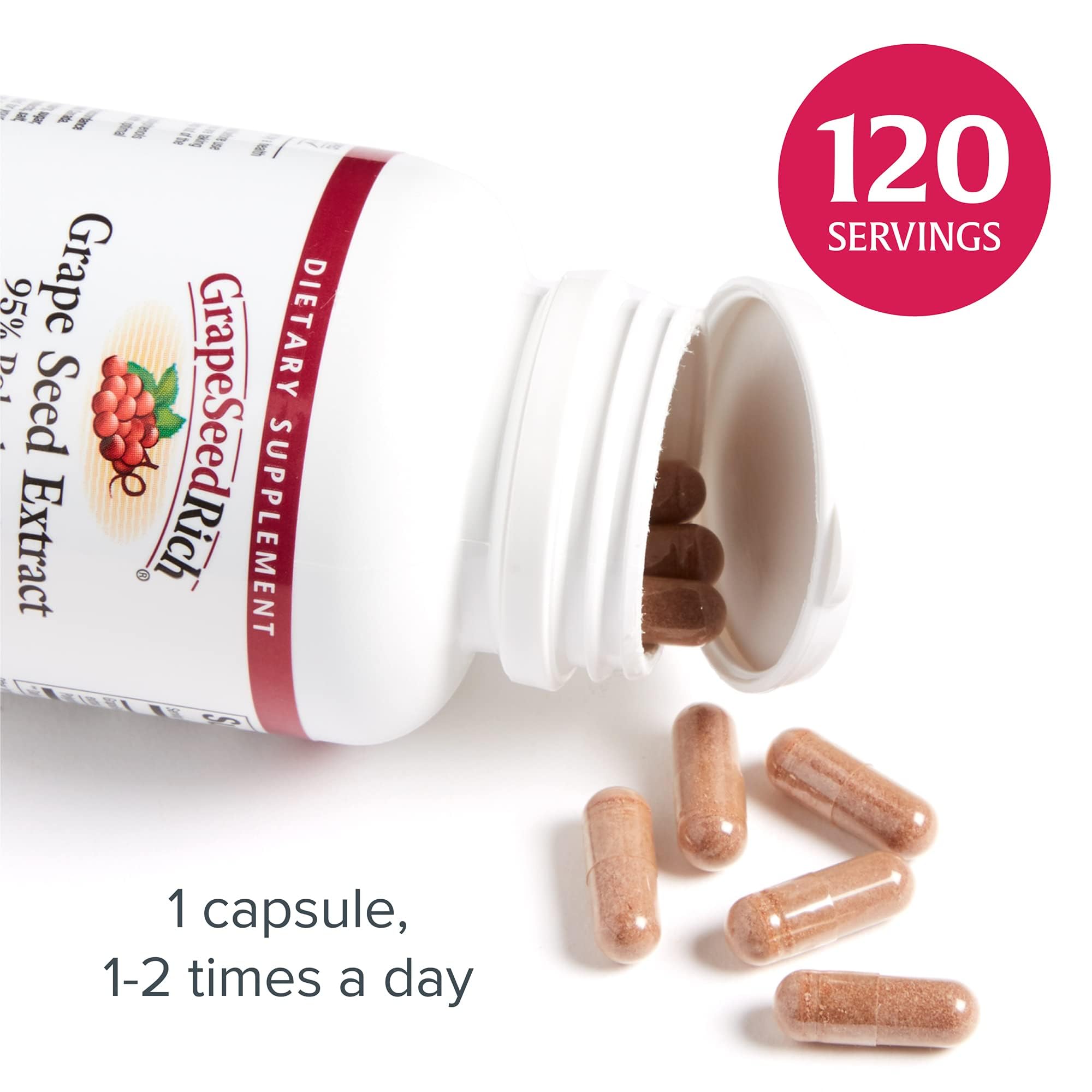 Foto 5 pulgar | Suplemento Natural Factors Con Semillas De Uva Ricas En Semillas De Uva, 120 Cápsulas - Venta Internacional.