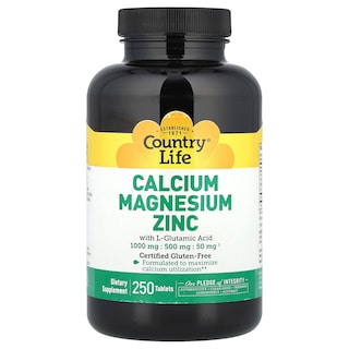 Foto 1 | Supplement Country Life Calcio-magnesio-zinc 250 Comprimidos - Venta Internacional.