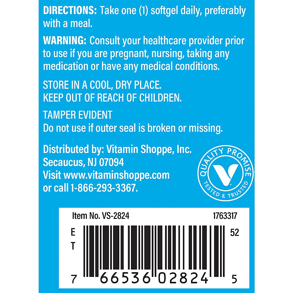 Foto 5 pulgar | Suplemento The Vitamin Shoppe Con Vitamina D3, 5000 Ui, 200 Cápsulas Blandas - Venta Internacional.