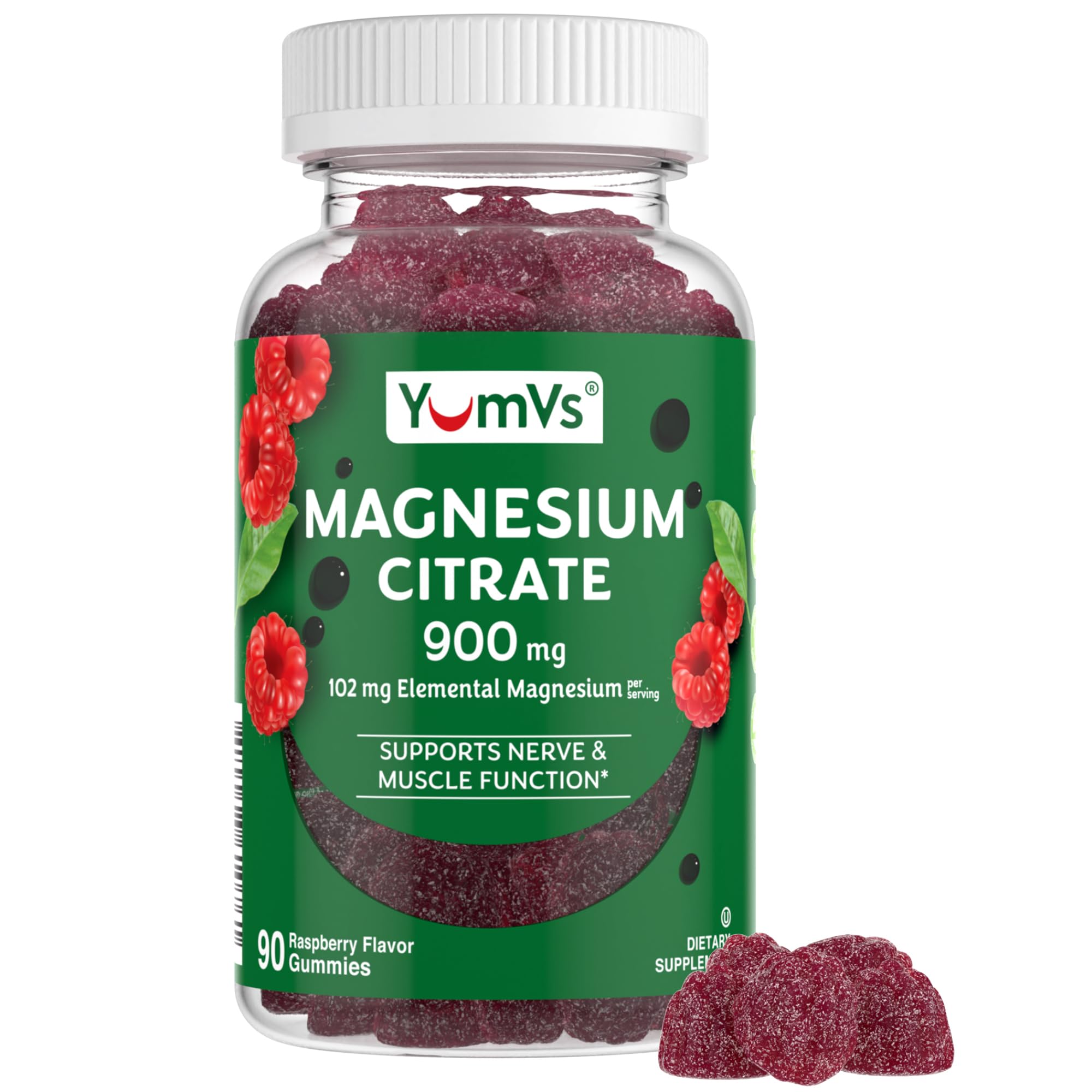 Foto 2 pulgar | Gomitas De Citrato De Magnesio Supplement Yum-v's, 900 Mg, 90 Unidades - Venta Internacional.