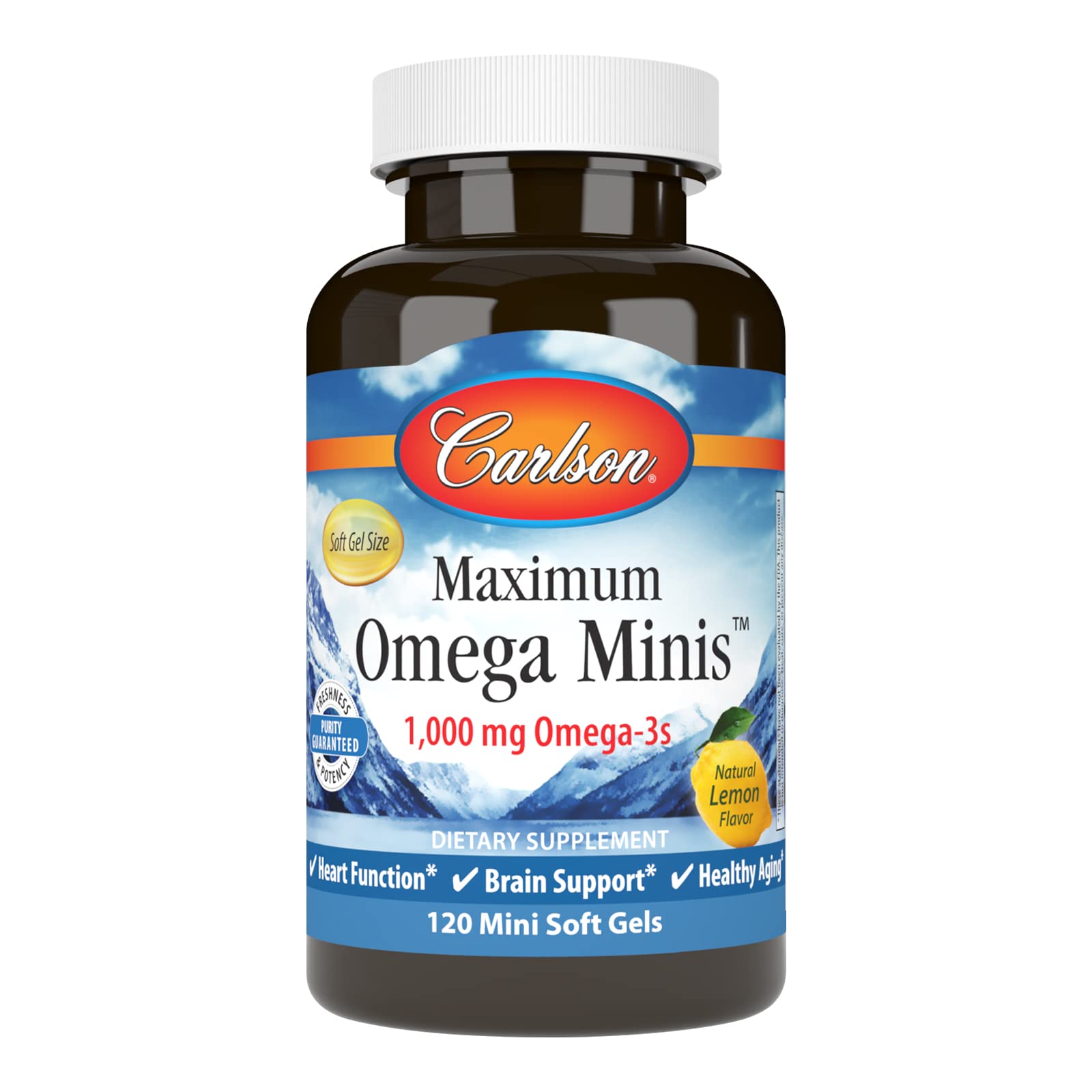Foto 2 pulgar | Suplemento Carlson Maximum Omega Minis 1000 Mg De Omega-3 - Venta Internacional.