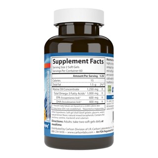 Foto 2 | Suplemento Carlson Maximum Omega Minis 1000 Mg De Omega-3 - Venta Internacional.