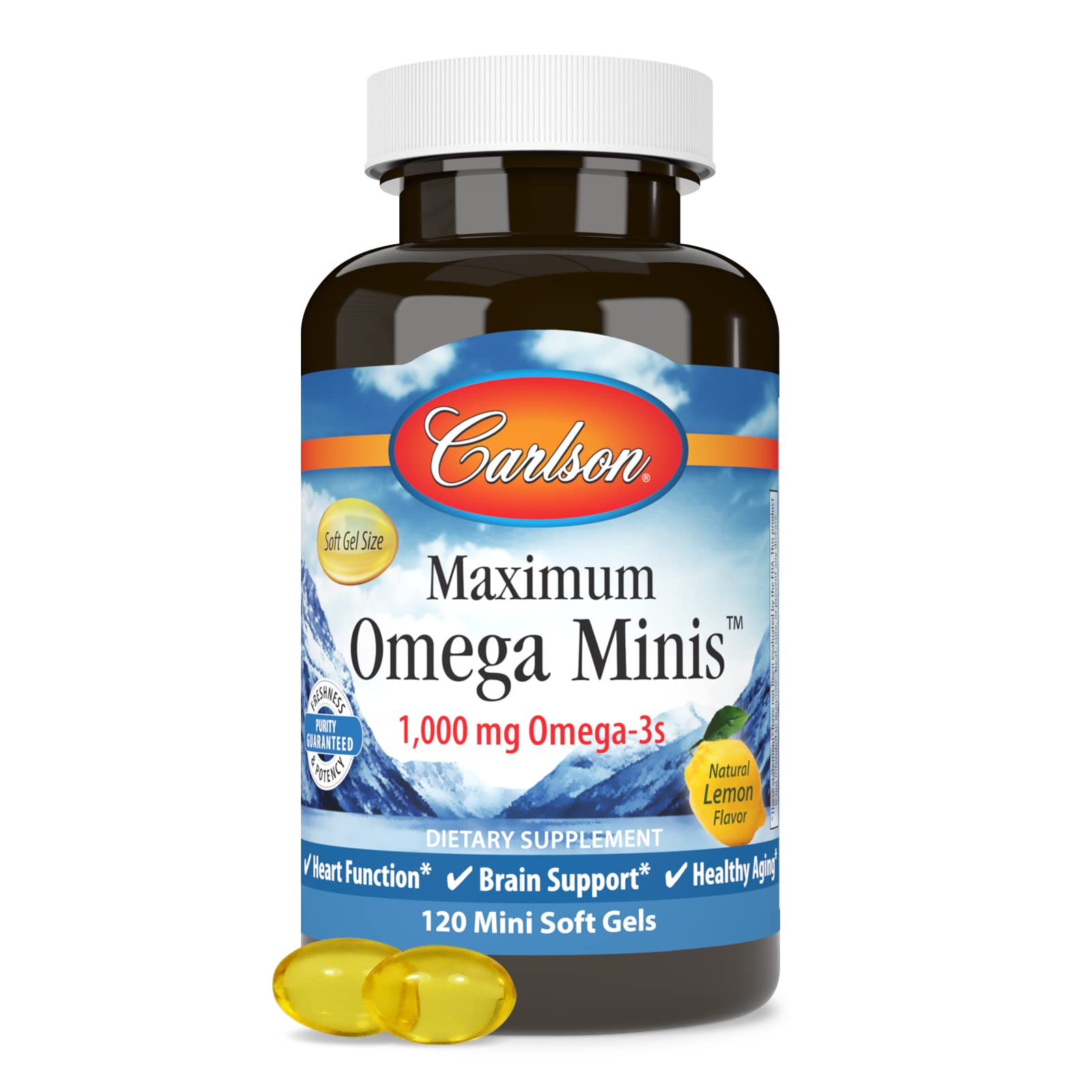 Foto 6 pulgar | Suplemento Carlson Maximum Omega Minis 1000 Mg De Omega-3 - Venta Internacional.