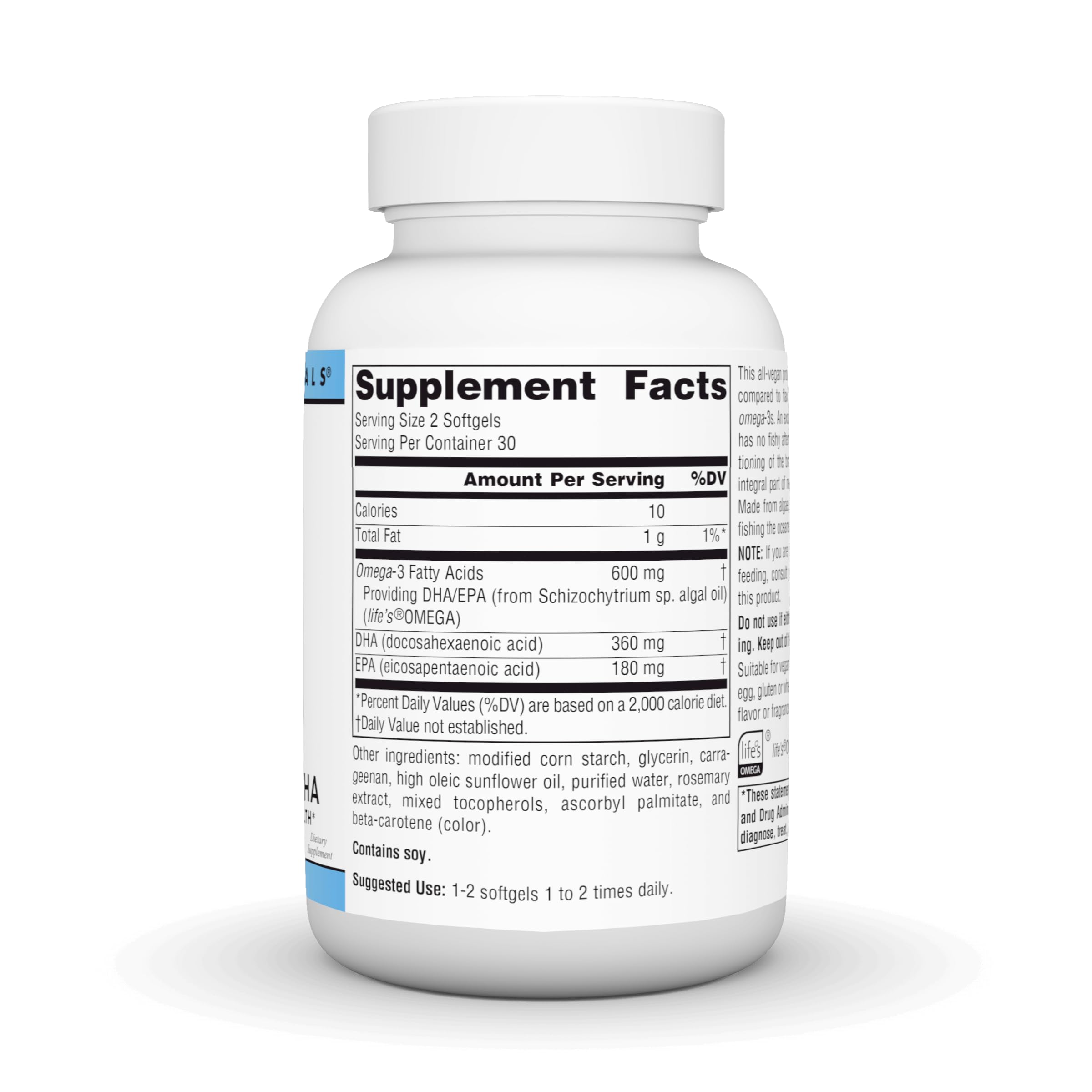 Foto 3 pulgar | Supplement Source Naturals Omega-3 Veganos 300 Mg 60 Cápsulas Blandas - Venta Internacional.
