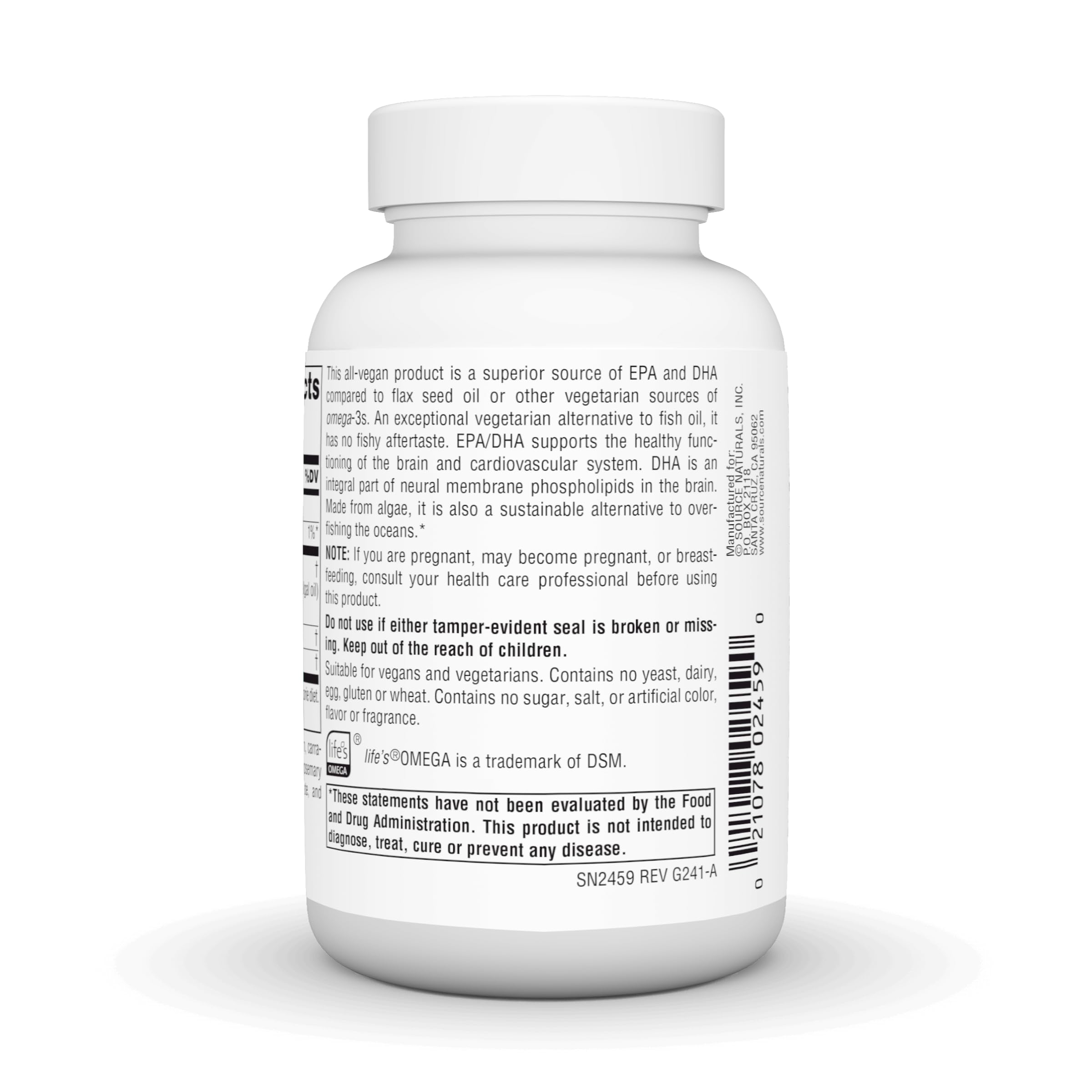 Foto 4 pulgar | Supplement Source Naturals Omega-3 Veganos 300 Mg 60 Cápsulas Blandas - Venta Internacional.