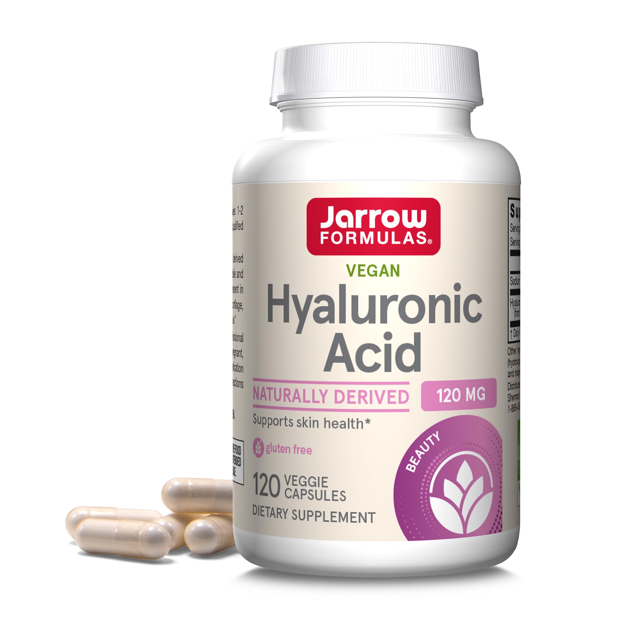 Foto 2 pulgar | Suplemento de Ácido Hialurónico Jarrow Formulas 120 mg 120 Cápsulas - Venta Internacional