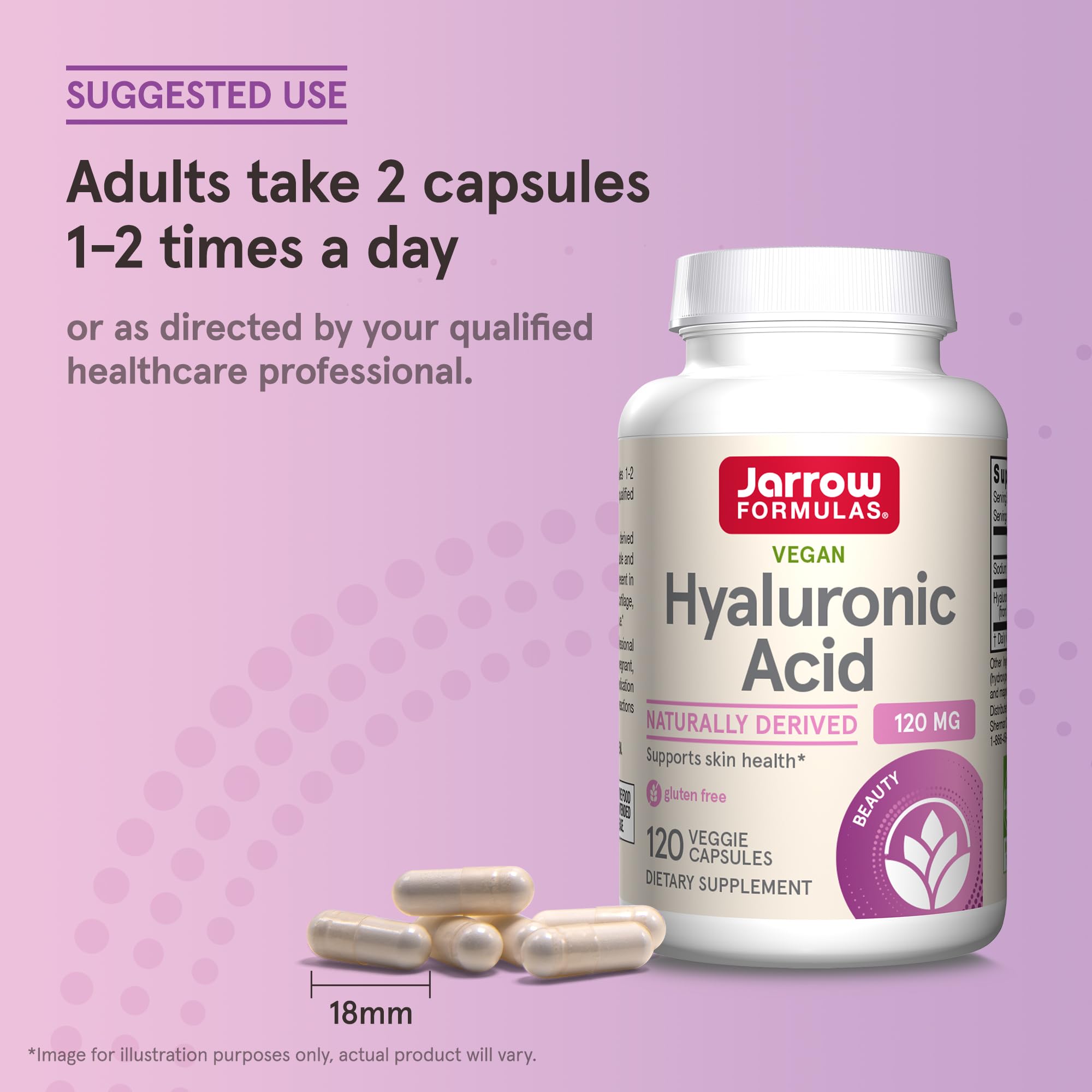Foto 8 pulgar | Suplemento de Ácido Hialurónico Jarrow Formulas 120 mg 120 Cápsulas - Venta Internacional