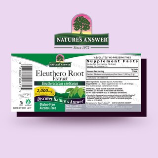 Foto 2 | Suplemento Extracto de Raíz Eleutero Nature's Answer 2000 Mg Y 60 Ml - Venta Internacional
