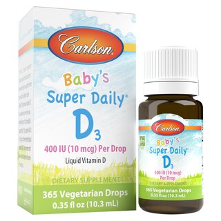 Foto 1 | Vitamina D Carlson Baby's Super Daily D3 400 Ui 10.3 Ml - Venta Internacional