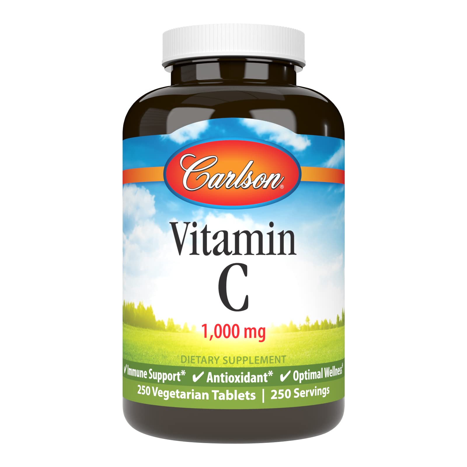 Foto 2 pulgar | Suplemento Carlson De Vitamina C, 1000 Mg, 250 Comprimidos - Venta Internacional.