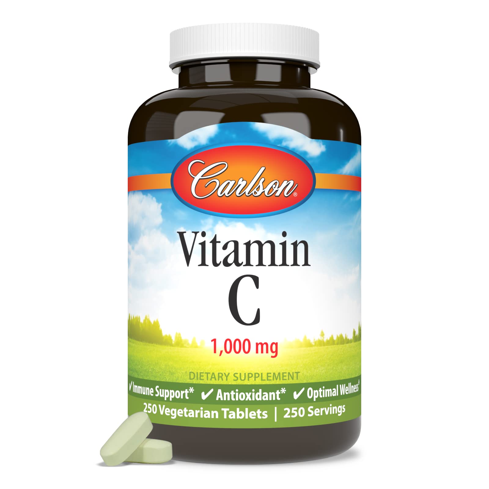 Foto 6 pulgar | Suplemento Carlson De Vitamina C, 1000 Mg, 250 Comprimidos - Venta Internacional.