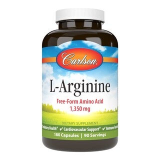 Foto 1 | Suplemento Carlson Laboratories L-arginina 180 Cápsulas - Venta Internacional.