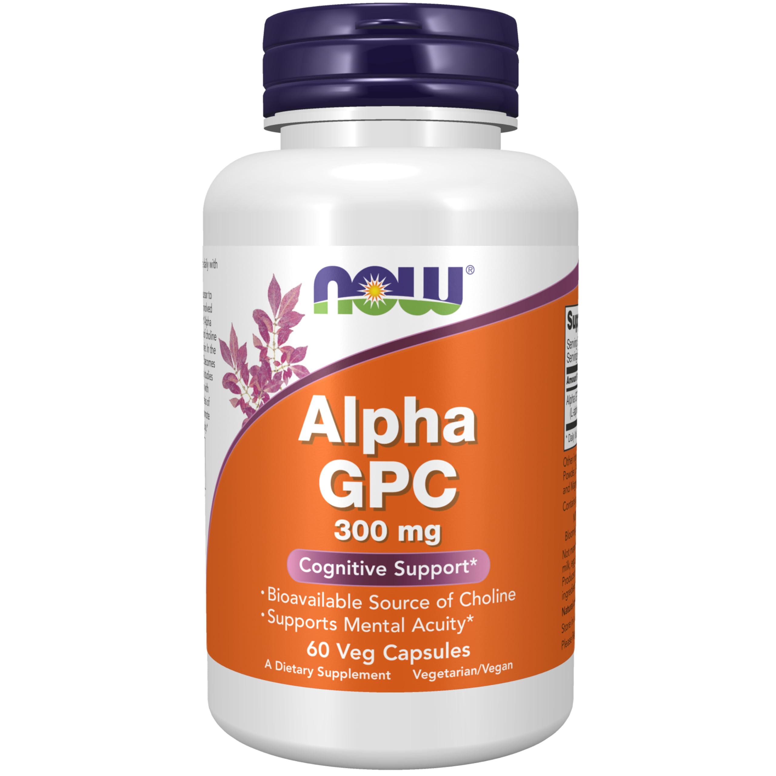 Foto 2 pulgar | Complementa Alpha Gpc De Now Foods 300 Mg Con 60 Cápsulas Vegetarianas - Venta Internacional.