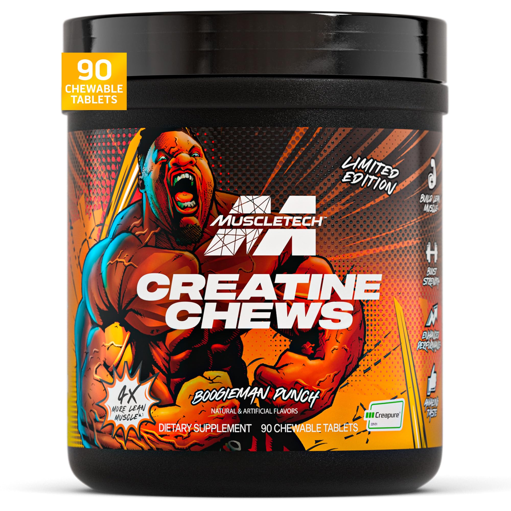 Foto 2 pulgar | Suplemento Muscletech Creatine Chews Creapure Monohydrate - Venta Internacional.