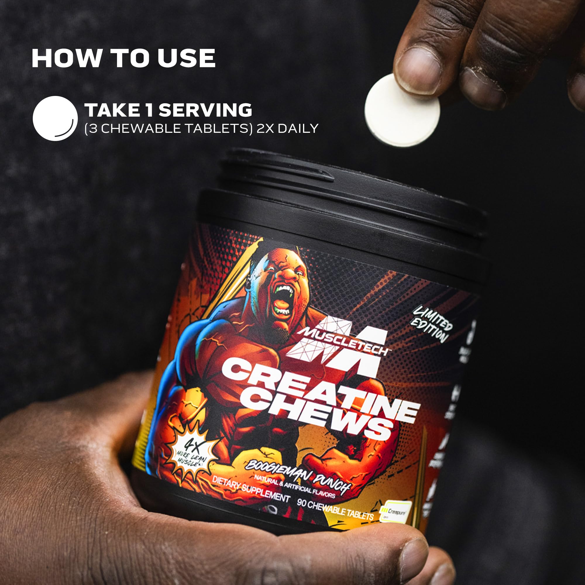 Foto 6 pulgar | Suplemento Muscletech Creatine Chews Creapure Monohydrate - Venta Internacional.