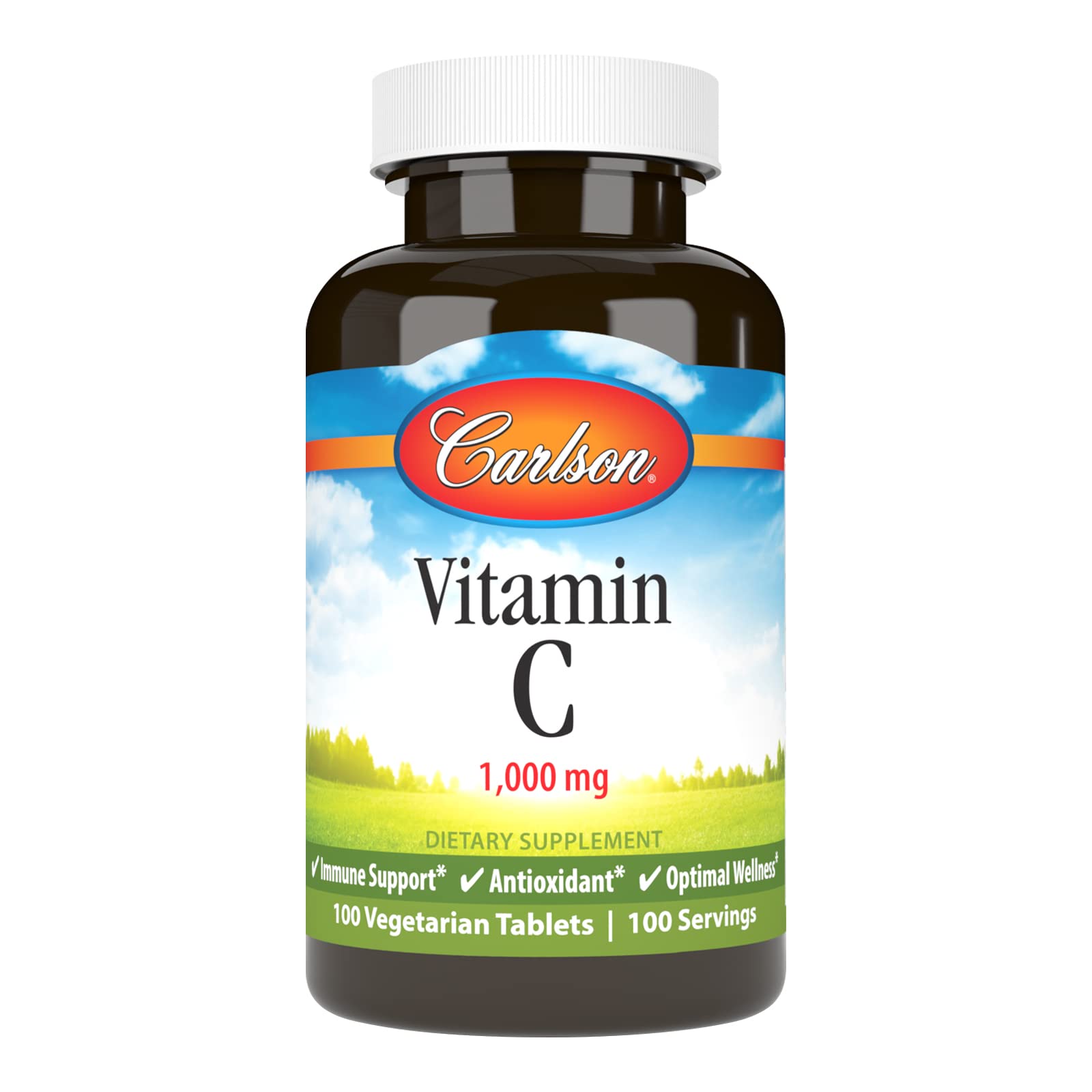 Foto 2 pulgar | Suplemento Carlson De Vitamina C 1000 Mg 100 Comprimidos - Venta Internacional.