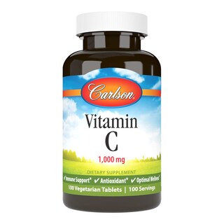 Foto 1 | Suplemento Carlson De Vitamina C 1000 Mg 100 Comprimidos - Venta Internacional.
