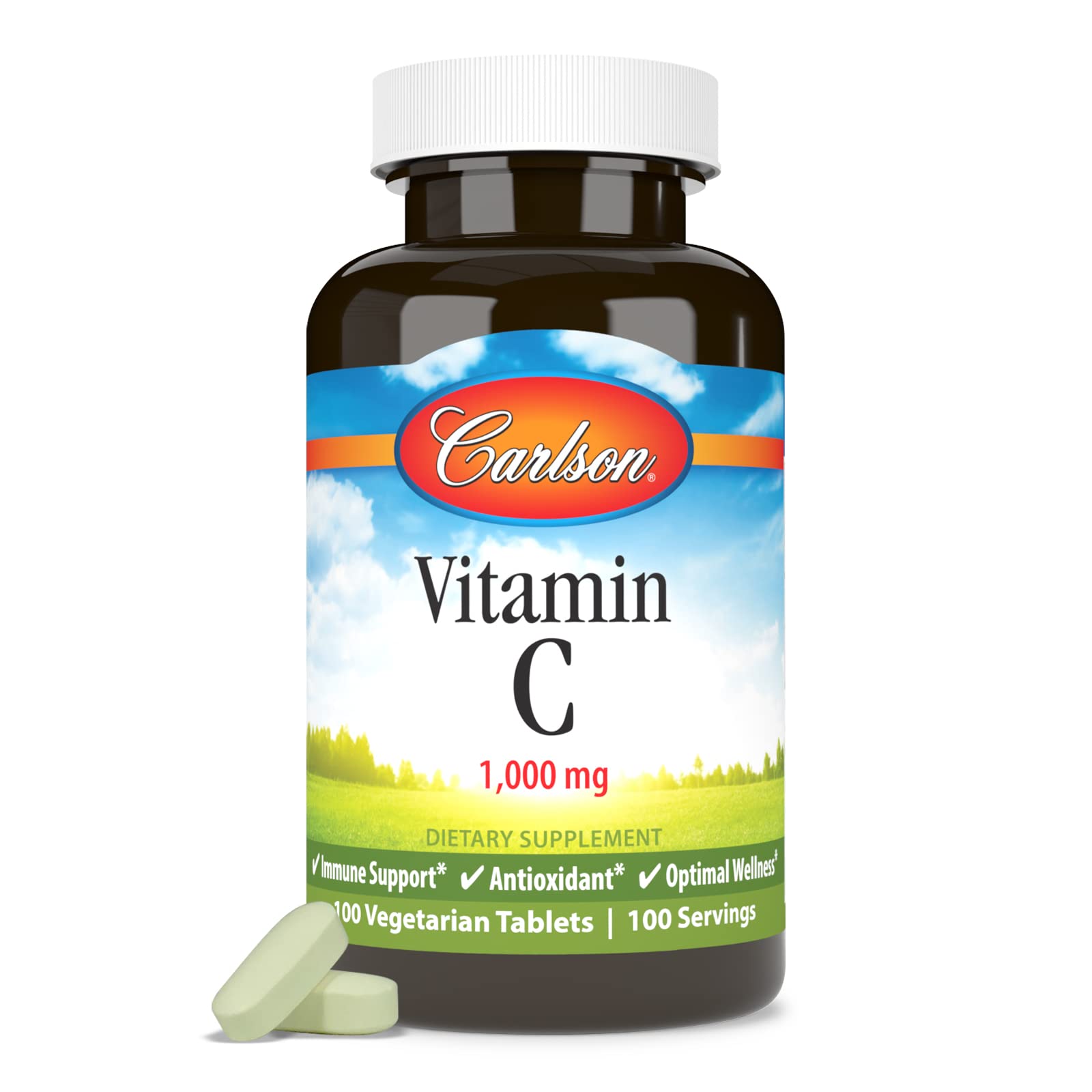 Foto 6 pulgar | Suplemento Carlson De Vitamina C 1000 Mg 100 Comprimidos - Venta Internacional.