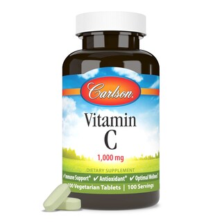 Foto 5 | Suplemento Carlson De Vitamina C 1000 Mg 100 Comprimidos - Venta Internacional.