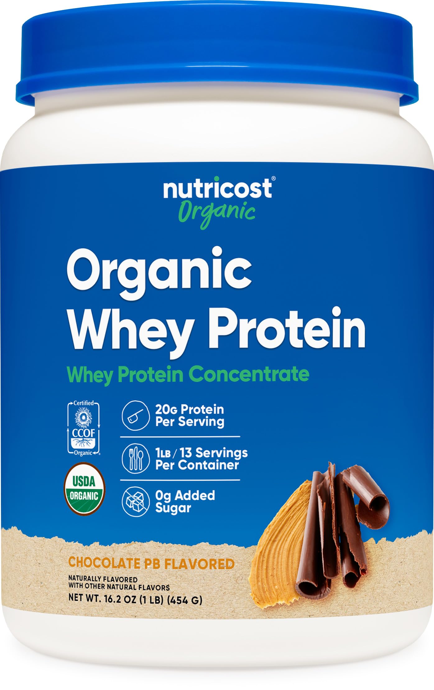Proteína En Polvo Nutricost Organic Whey Chocolate Cacahuete 500g - Venta Internacional.
